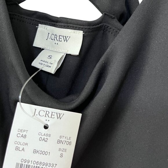 J Crew Racerback Active Dress Shorts Liner Size S Black Athletic Gym Workout NWT - Picture 5 of 7